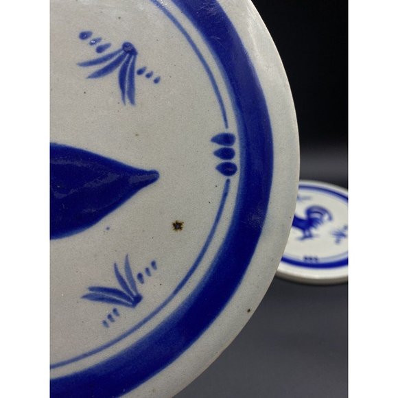 Ken Edwards El Palomar Mexican Pottery Round Rooster & Duck Trivet 7" LOT 2 - Picture 7 of 12